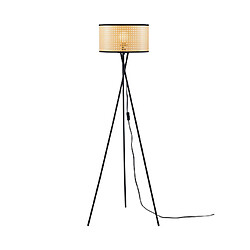 Mes Lampadaire trépied 34x34x140 cm naturel et noir - VICKA