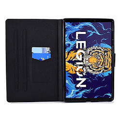 Etui en PU fermeture magnétique avec support et porte-cartes pour votre Lenovo Legion Y700 TB-9707F - Arc-en-ciel