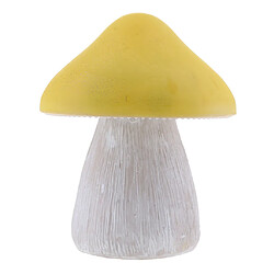 Champignon alimenté par énergie solaire conduit chemin de lumière lampe feux de jardin en plein air jaune