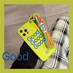 GUPBOO Étui pour iPhone11ProMax Etui téléphone portable anglais personnalisé bracelet silicone tide