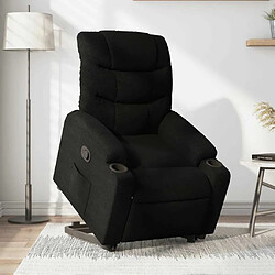 Maison Chic Fauteuil Relax pour salon, Fauteuil inclinable noir tissu -GKD31351