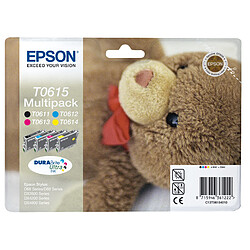 Epson Teddybear Multipack 'Ourson' (T0615) - Encres DURABrite Ultra N, C, M, J