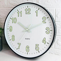 Acheter Horloge murale de nuit rougeoyante de 12 pouces silencieuse