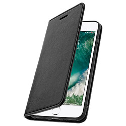 Avizar Etui iPhone 7 Plus / iPhone 8 Plus Housse Cuir Clapet Portefeuille - Noir