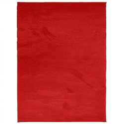 vidaXL Tapis OVIEDO à poils courts rouge 240x340 cm