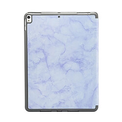 Avis Wewoo Housse Étui Coque Etui à rabat horizontal en marbre avec Motif texture pour iPad Air 201910,5 poucesavec support trois rabattables et fente stylo et fonction veille / réveil violet