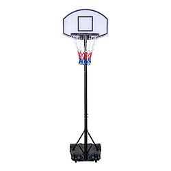 ANGEL SPORTS | Panier de Basket sur Pied | 140-215 cm | Noir et BLANC | A partir de 6 ans et + | Facile à déplacer | Jeux Plein Air | Panier de Basket