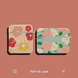 GUPBOO Airpods Coque Housse Étui Protecteur Compatible pour AirPods1/2-Personnalité simple des ins fleurs japonaises et coréennes