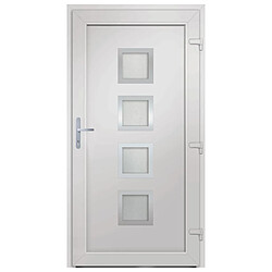 Acheter vidaXL Porte d'entrée Blanc 98x200 cm PVC