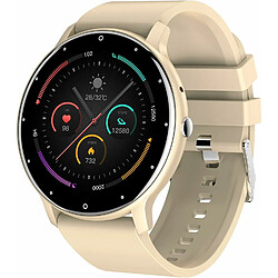 Vendos85 Montre Connectée Homme Femme avec Appels Bluetooth Avis de Messages Assistant Vocal jaune