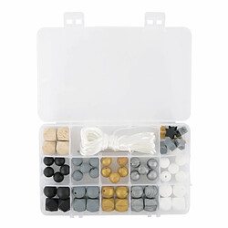 Rayher Coffret de perles en silicone - Doré et argenté