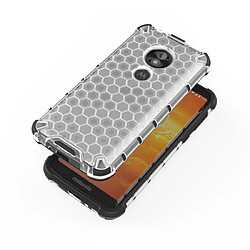 Wewoo Coque Souple Pour Motorola Moto E5 Play Go affaire antichoc nid d'abeille PC + TPU Gris pas cher