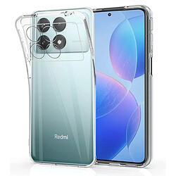 Htdmobiles Coque pour Xiaomi Poco F6 Pro 5G / Redmi K70 5G / K70 Pro 5G / K70S - housse etui silicone gel fine + verre trempe - TRANSPARENT TPU