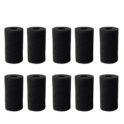 10pcs poissons d'aquarium utiles filtre éponge tampon - trou noir 3.5x6cm 1 cm