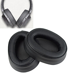 Wewoo Coussinets Mousse Étui de protection pour casque en éponge avec 1 paire Sony MDR-100ABN / WH-H900N Noir