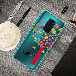 Coque en TPU impression de motifs arbre coloré pour votre Xiaomi Redmi Note 9