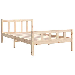 Acheter Maison Chic Lit adulte - Lit simple Cadre de lit,Structure du lit Contemporain bois massif 100x200 cm -MN74119