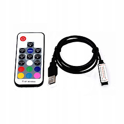 GUPBOO Télécommande Universelle de Rechange Pilote d'interface USB pour bande led 5050/2835 RGB