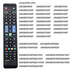 GUPBOO Télécommande Universelle de Rechange Télécommande AA59-00582A compatible avec Samsung Smart TV