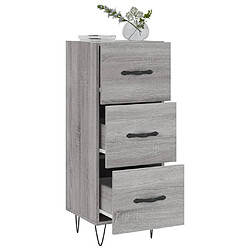 Avis vidaXL Buffet Sonoma gris 34,5x34x90 cm Bois d'ingénierie