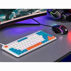 Clavier mécanique Tracer TRAKLA47309 Blanc Multicouleur QWERTY pas cher