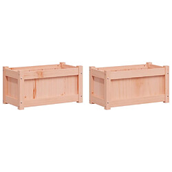 vidaXL Jardinières 2 pcs bois massif douglas