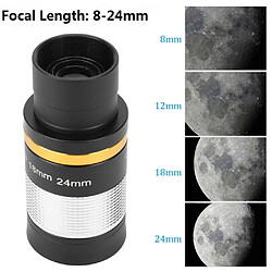 8-24mm 1.25 "31.7mm Oculaire En Métal pour Télescope D'astronomie Skywatcher