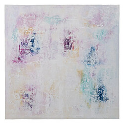 BigBuy Home Toile Blanc Violet Abstrait 120 x 3,5 x 120 cm