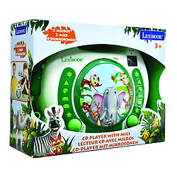 Lexibook Lecteur CD portable avec 2 microphones Animaux