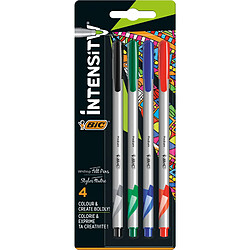 BIC Stylo feutre Intensity Medium Classic, blister de 4 ()