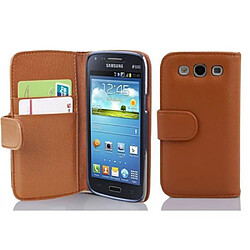 Cadorabo Coque Samsung Galaxy CORE / CORE DUOS Etui en Brun