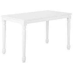 Beliani Table blanche 120 x 75 cm CARY