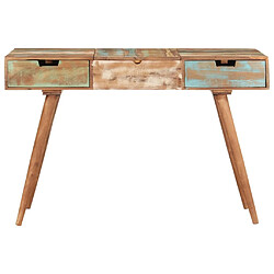 Helloshop26 Coiffeuse avec miroir table de maquillage 112 x 45 x 76 cm bois massif de récupération 02_0006357