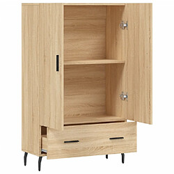 Acheter vidaXL Buffet haut chêne sonoma 69,5x31x115 cm bois d'ingénierie