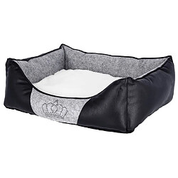 Kerbl Lit pour chiens Chiara 55 x 45 cm Gris et noir 80361