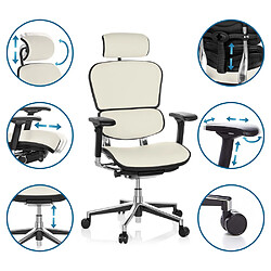 Avis Chaise de bureau / fauteuil de direction ERGOHUMAN cuir blanc hjh OFFICE