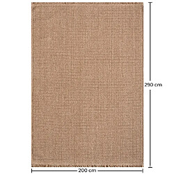 Acheter ICONIK INTERIOR Tapis (290x200 cm) - Fura Marron