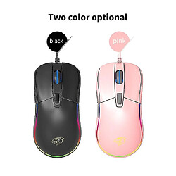 Universal Souris yyh-jeu 6 clés souris de jeu câblées optiques (rose)