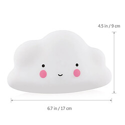 Universal Pépinière lampe nuage visage lumineux blanc micro lampe nuage jouet pour chambre enfant maison déco