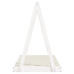 Maison Chic Lit simple Cadre de lit pour enfant,Lit d'Enfant Moderne blanc 80x160 cm bois de pin massif -MN53953 pas cher