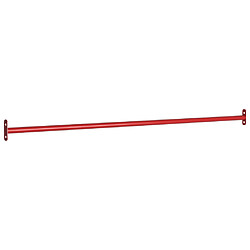 vidaXL Barre de retournement 125 cm Acier Rouge