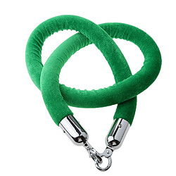 1.5m Velvet Rope Crowd Control Stanchion Post Queue Line Barrier Green pas cher