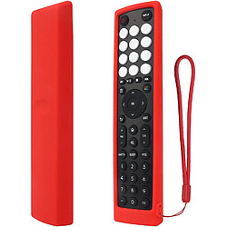 SANAG Housse Coque En Silicone Pour Hisense Vidaa Tv Telecommande En2D36H En2J36H En2F36H Erf2S36H, Etui De Protection Pour Hisense Tv Telecommande, Antiderapage, Antisismique, Lavable-Rouge