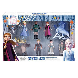 Universal Hot Disney Frozen 2 Reine des Neiges Elsa Anna PVC Action Picture Olaf Christoph Sven Animation poupée Figurine Jouets pour enfants Cadeaux pour enfants | Action People(Coloré)