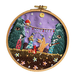 Kit de Broderie Debutant Motif Paysage Strass