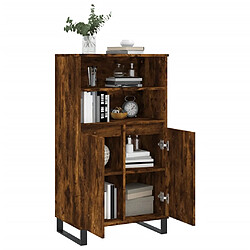 Avis vidaXL Buffet haut Chêne fumé 60x36x110 cm Bois d'ingénierie