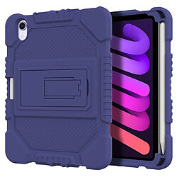 Coque en TPU antichoc avec béquille violet pour votre iPad mini (2021)