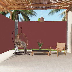 Maison Chic Auvent latéral rétractable de balcon | Store extérieur | Auvent solaire Marron 220x600 cm -GKD23303