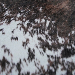 Acheter Thedecofactory COW SKIN FAKE - Tapis imitation peau de vache marron foncé 190x250