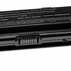 vhbw batterie compatible avec Gateway NV5932U, NV5933U, NV5935U, NV59c, NV59C05u, NV59C09u, NV59C11u laptop (5200mAh, 10.8V, Li-Polymère, noir)